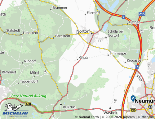 MICHELIN Gnutz map - ViaMichelin