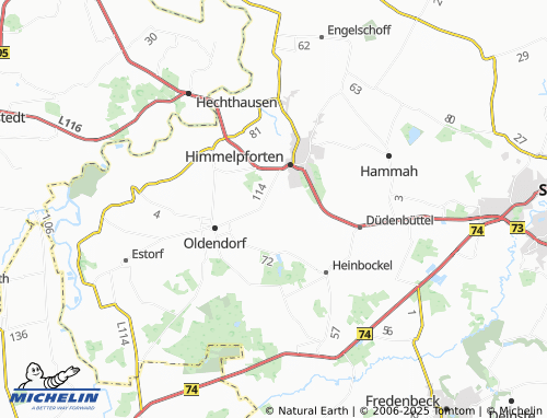 MICHELIN Kuhla map - ViaMichelin