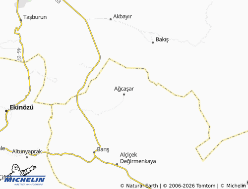 MICHELIN Ağcaşar map - ViaMichelin