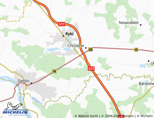 MICHELIN Moszczanka map - ViaMichelin