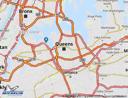 Mappa MICHELIN Queens - ViaMichelin