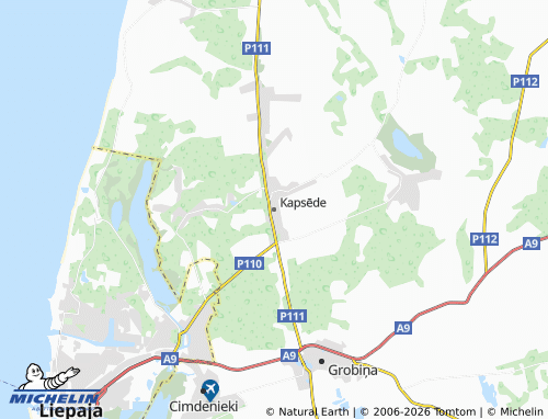 Mapa MICHELIN Kapsēde - ViaMichelin