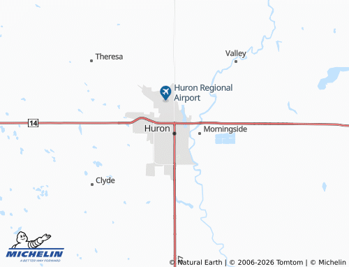 Carte MICHELIN Huron - ViaMichelin