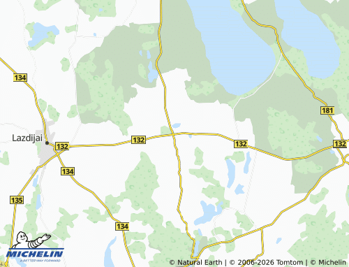MICHELIN Šventežeris map - ViaMichelin