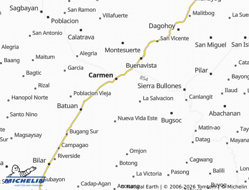 MICHELIN Montesunting map - ViaMichelin