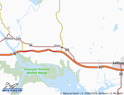 Mapa MICHELIN Vian - ViaMichelin