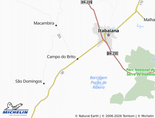 MICHELIN-Landkarte Campo do Brito - ViaMichelin