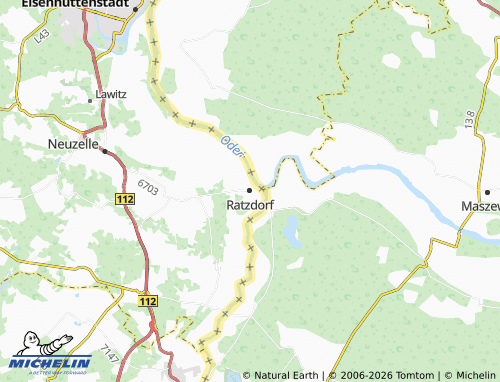 MICHELIN-Landkarte Ratzdorf - ViaMichelin