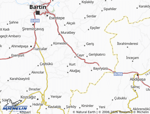 MICHELIN Çayır map - ViaMichelin