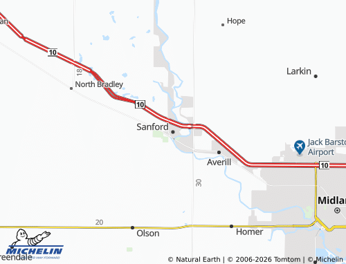 Carte MICHELIN Sanford - ViaMichelin