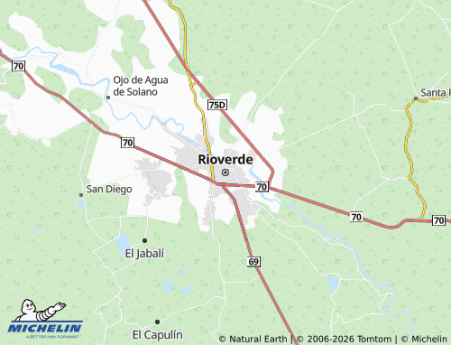 Kaart MICHELIN Rioverde - ViaMichelin