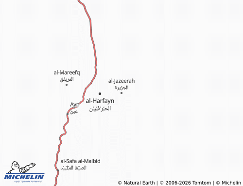 MICHELIN-Landkarte al-Jazeerah - ViaMichelin