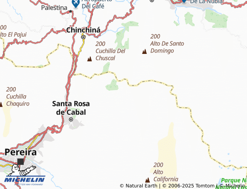 MICHELIN Santa Rita map - ViaMichelin