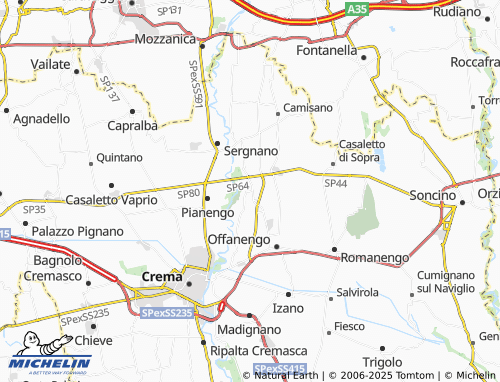 Mappa MICHELIN Ricengo - ViaMichelin