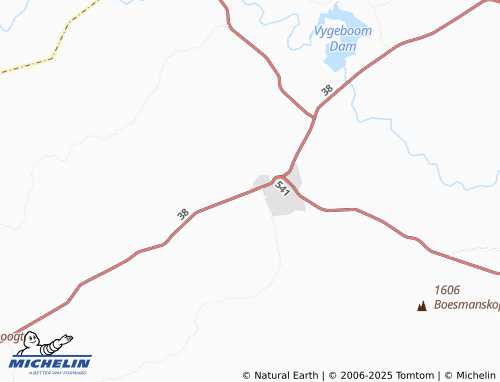 MICHELIN Koppie Alleen map - ViaMichelin