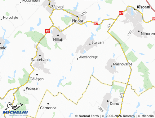 Carte MICHELIN Alexăndrești - ViaMichelin