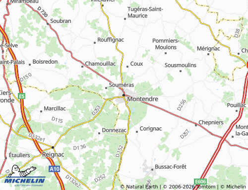 Mapa MICHELIN Montendre - ViaMichelin