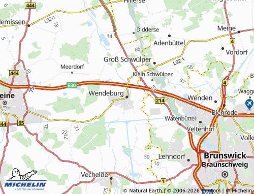 MICHELIN Wendeburg map - ViaMichelin