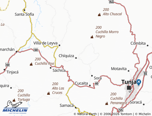 Mapa MICHELIN Chíquiza - ViaMichelin