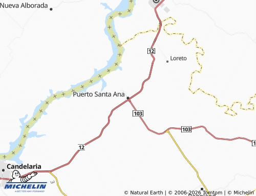 MICHELIN-Landkarte Puerto Santa Ana - ViaMichelin