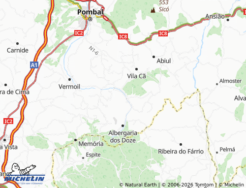 Mapa MICHELIN Aldeia de Baixo - ViaMichelin