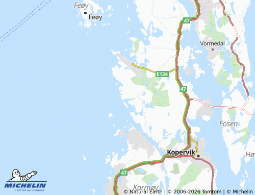 Kaart MICHELIN Kvalavåg - ViaMichelin