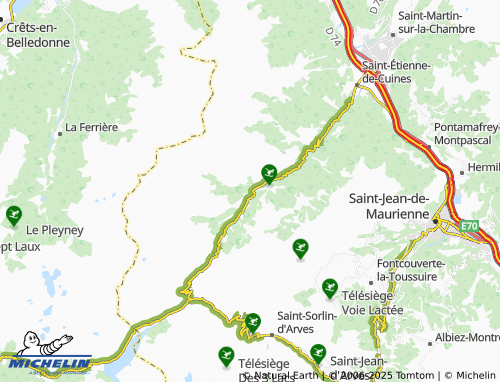 Mapa MICHELIN Les Roches - ViaMichelin