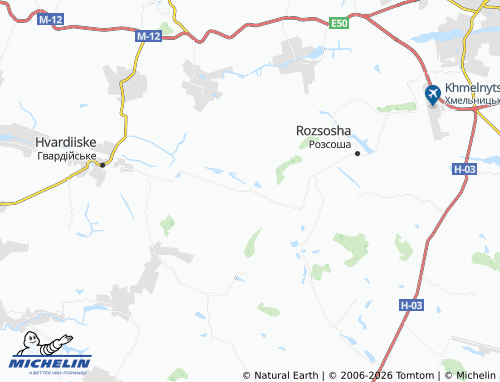 Kaart MICHELIN Andriikivtsi - ViaMichelin
