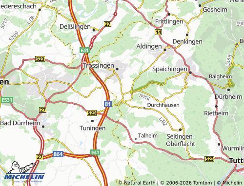 MICHELIN Schura map - ViaMichelin