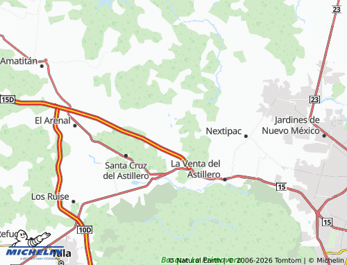 Carte MICHELIN El Roble - ViaMichelin