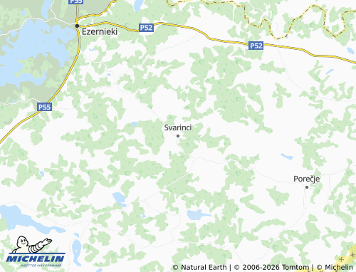 Mapa MICHELIN Svarinci - ViaMichelin