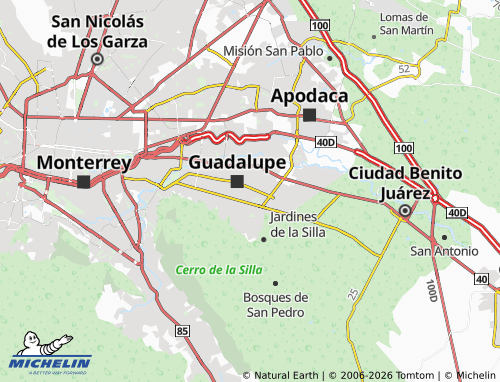 MICHELIN Carmen Serdán map - ViaMichelin