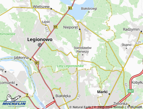 Carte MICHELIN Kąty Węgierskie - ViaMichelin