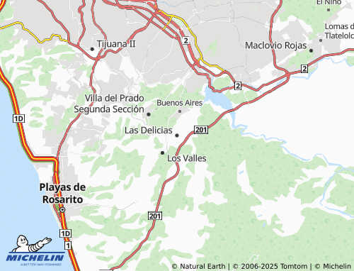 MICHELIN-Landkarte Las Delicias - ViaMichelin