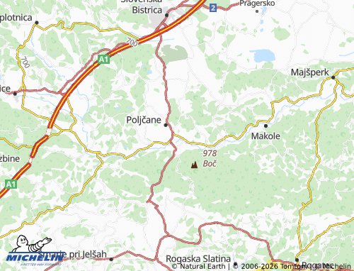 Mapa MICHELIN Spodnje Poljčane - ViaMichelin