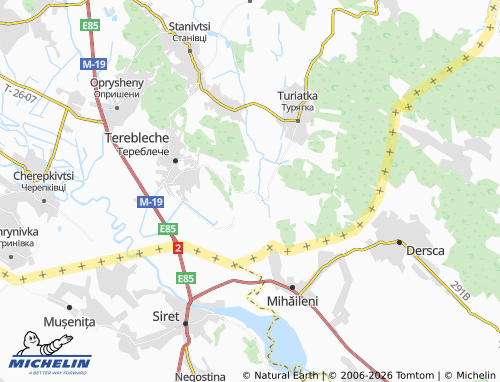 Mappa MICHELIN Verkhni Synivtsi - ViaMichelin