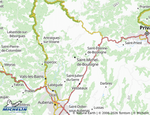 MICHELIN Saint-Michel-de-Boulogne map - ViaMichelin