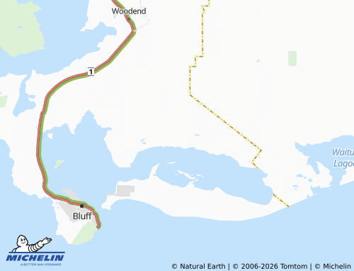 Mapa MICHELIN Awarua Plains - ViaMichelin