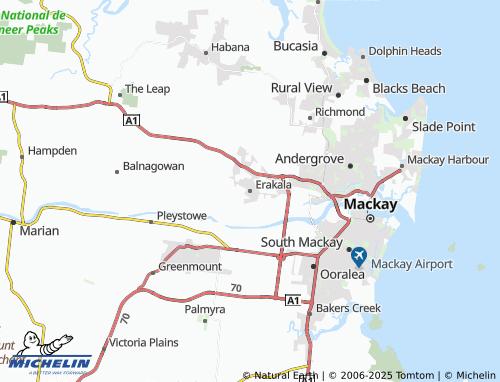 MICHELIN Erakala map - ViaMichelin