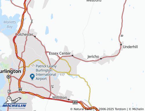 MICHELIN Essex Center map - ViaMichelin