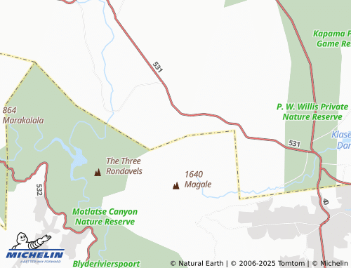 MICHELIN Mariepskop map - ViaMichelin