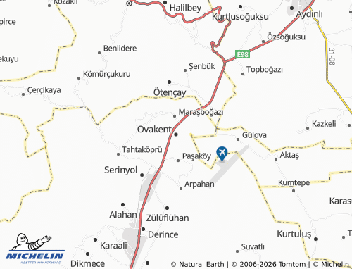 Mappa MICHELIN Ovakent - ViaMichelin