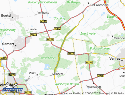 MICHELIN De Rips map - ViaMichelin