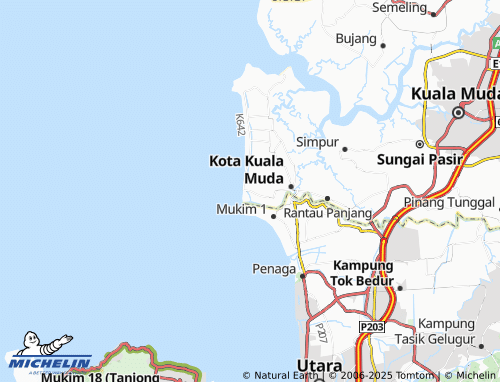 MICHELIN Kuala map - ViaMichelin