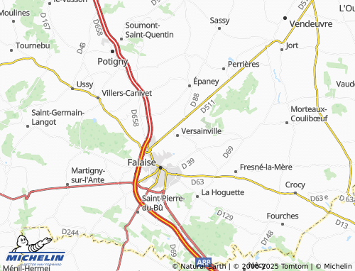 MICHELIN Versainville map - ViaMichelin