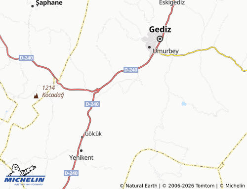 Mappa MICHELIN Aksaklar - ViaMichelin