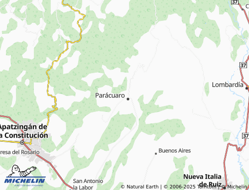 MICHELIN El Cerrito del Lago map - ViaMichelin