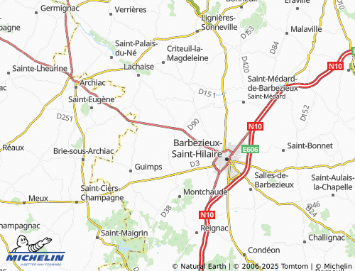 MICHELIN Barret map - ViaMichelin
