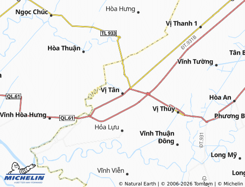 Mapa MICHELIN Vị Tân - ViaMichelin