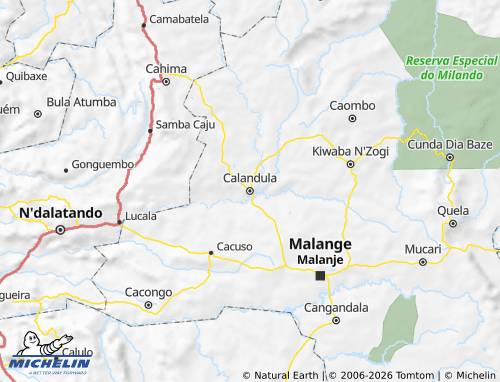 MICHELIN Calandula map - ViaMichelin